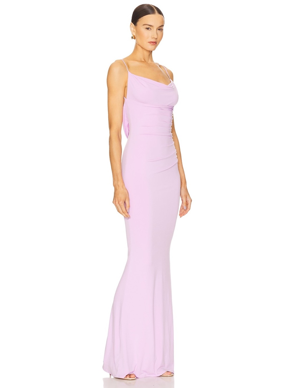 Katie May Surreal Lilac Backless Cowl-Back Slip Gown S - Picture 2 of 10